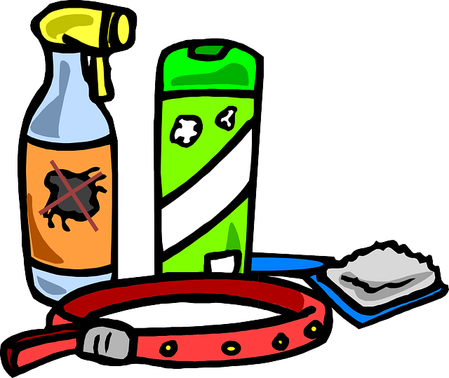 illustration of pet care products