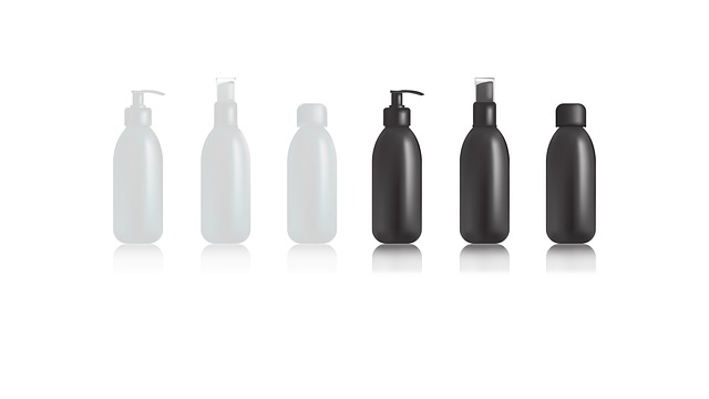 illustration of unnamed cosmetic bottles