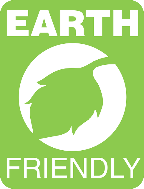 illustration of “Earth friendly” logo
