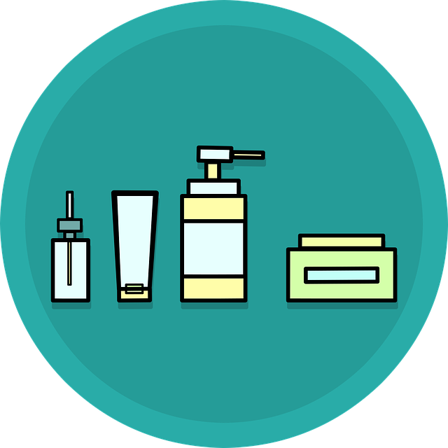 Illustration of skin care products