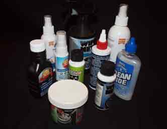 Several bottles of packaging.