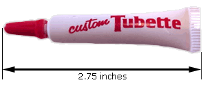 A white and red colored tube meant for pipette.