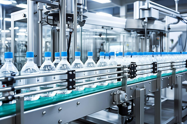 Bottles being filled