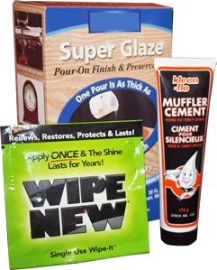 Close-up of multiple completed packaging formats, including tubes, bottles, and pouches
