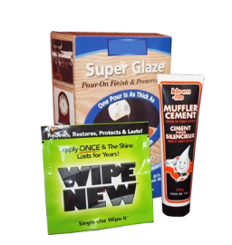 Several products packaged into company specific packaging.