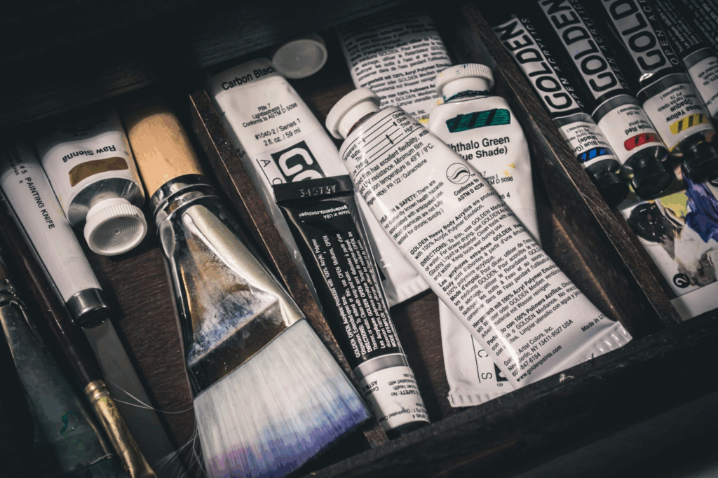 Several tubes filled with product.