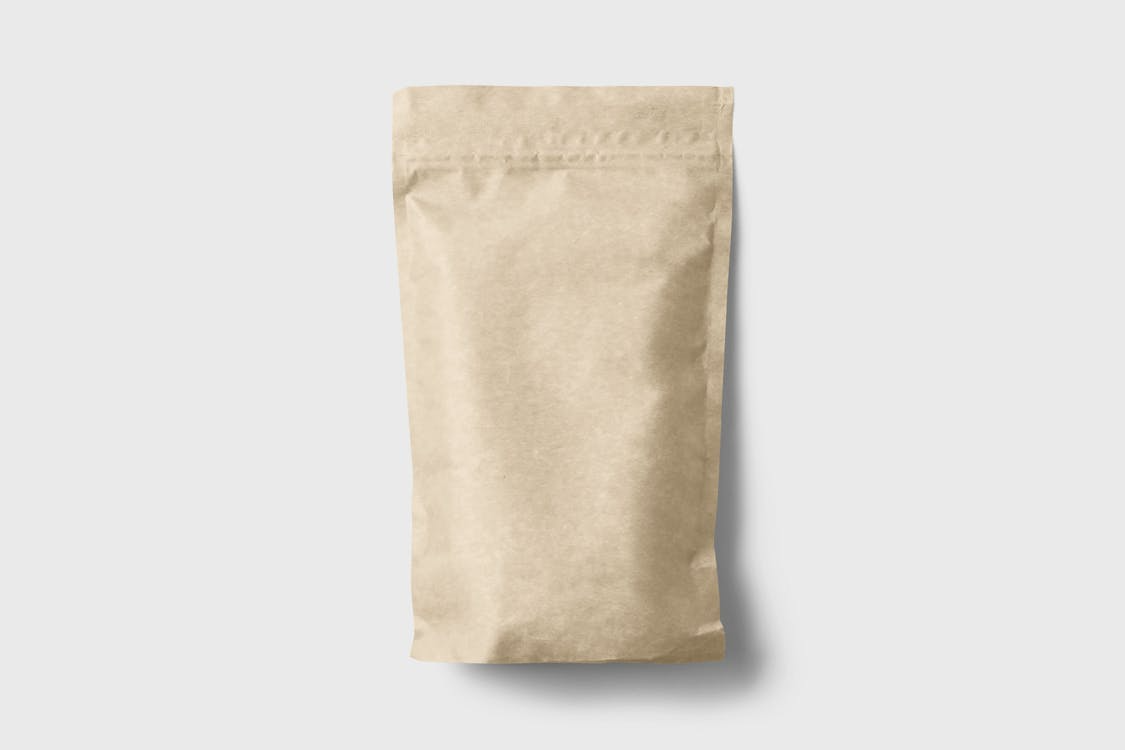 A large brown bag on a white background.