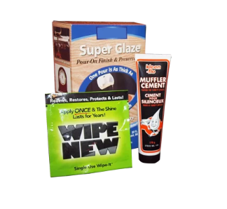 Several boxes, tubes, and pouches with custom labels.